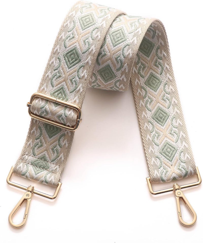 S-Jacorry Purse Strap Replacement Crossbody Wide Shoulder Strap Adjustable Canvas Straps Handbag Strap Replacement Belts - Image 1